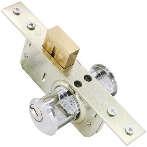 门锁双头插芯老式铝合金框地弹簧玻璃玻璃门正品机械门锁