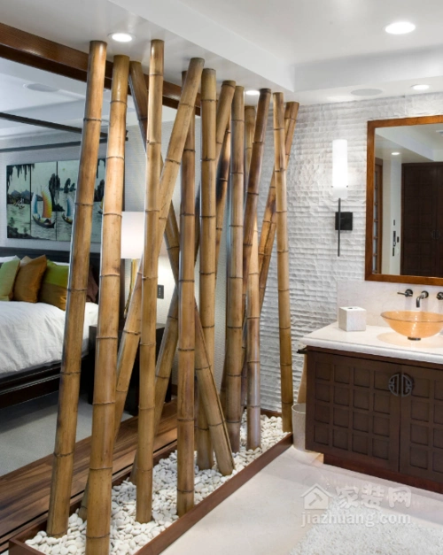 竹子隔断设计