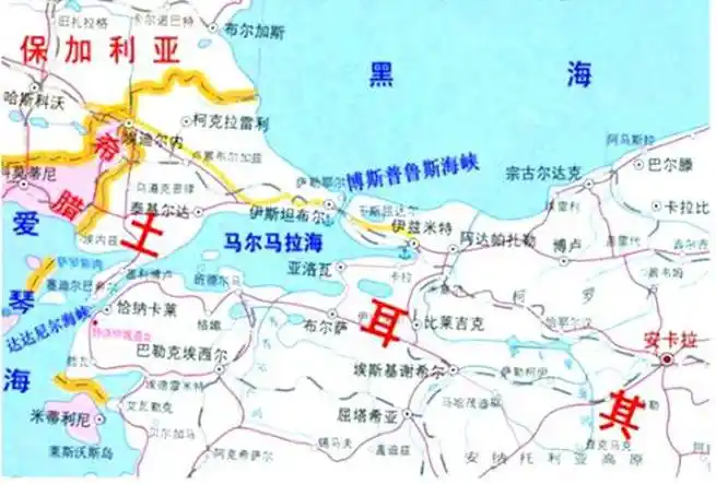 马尔马拉海位于亚洲小亚细亚半岛和欧洲的巴尔干半岛之间,是欧亚大陆