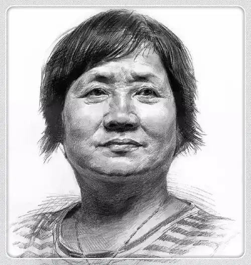 左侧四分之三女青年头像