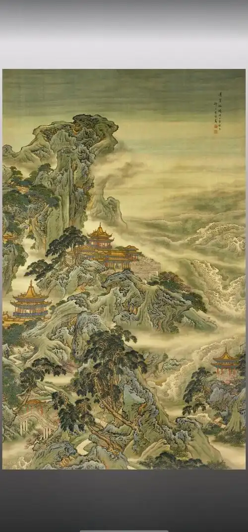 袁耀《蓬莱仙境图》:故宫的瑰宝