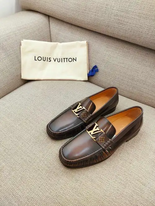 lvlouisvuitton路易威登大logo男士皮鞋