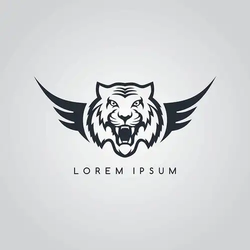 老虎飞行员标志标志类型的主题图片素材