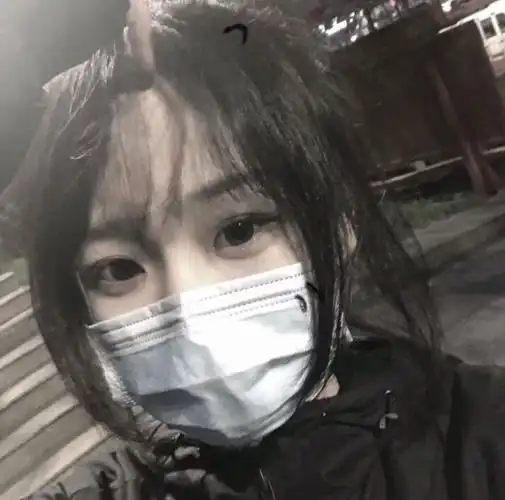 女生头像 真人 口罩女头 挡脸