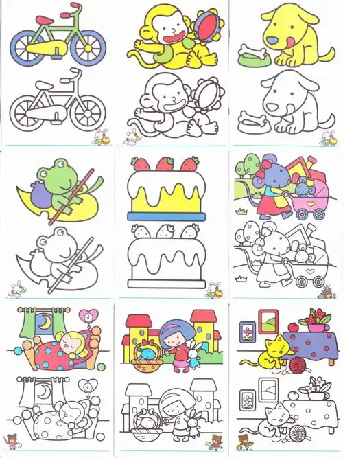 🌈适合4-5岁年龄段的儿童💓幼儿涂色,有助于发展幼儿思维,培养