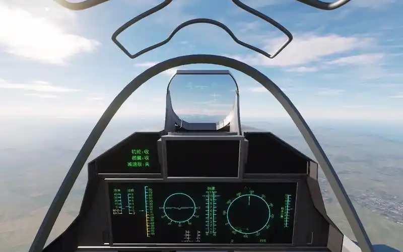 歼20复刻"落叶升"_座舱视角