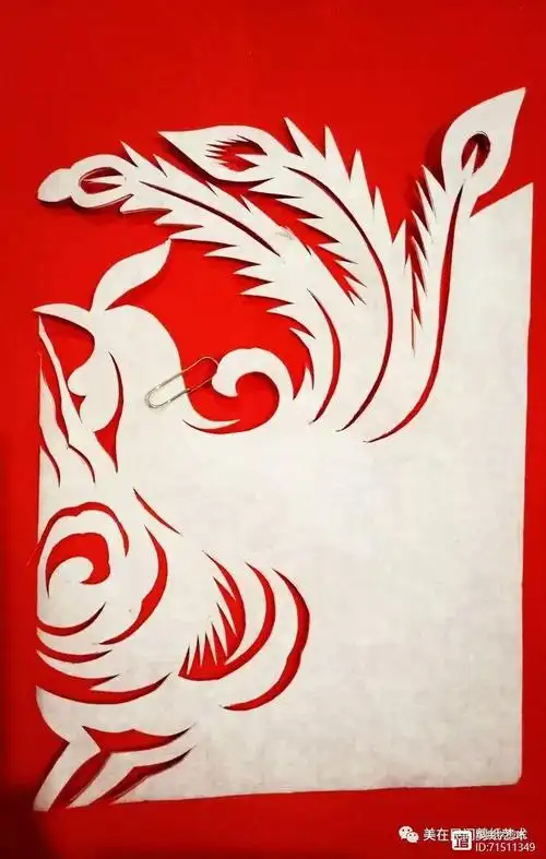 【脱稿剪纸图文教程】刘琴教你脱稿剪凤凰
