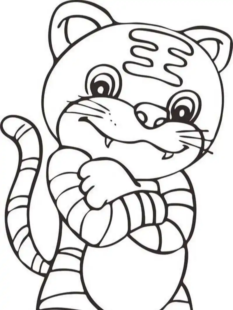 虎年吉祥物简笔画