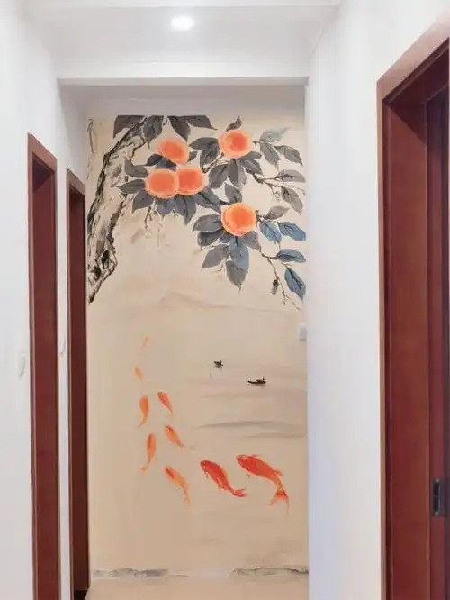成都家装室内墙体壁画家装走廊壁画室内墙画装饰墙绘壁画的装饰厂家