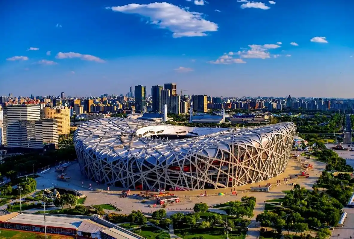 国家体育馆9115(鸟巢).水立方打卡 2003年12月24日开工建设.