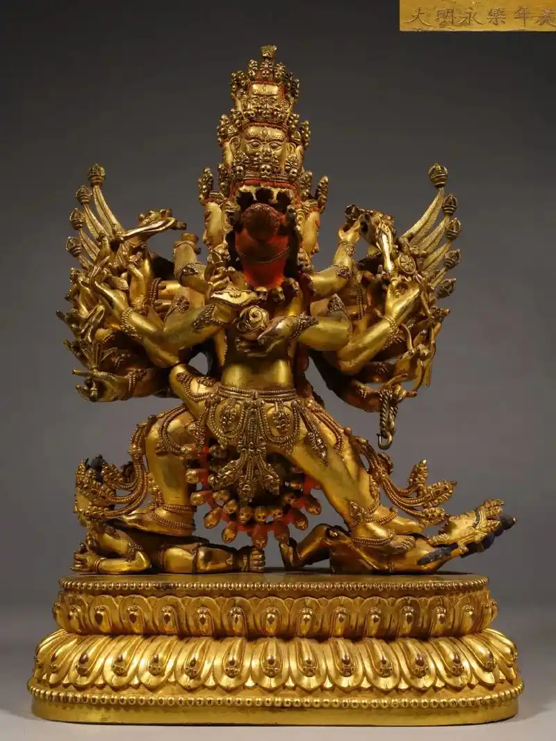 铜鎏金马头明王#热门 #精品 #抖音 #佛 #收藏 #古董收 - 抖音