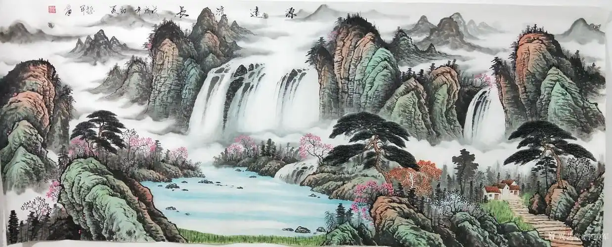客厅山水画源远流长