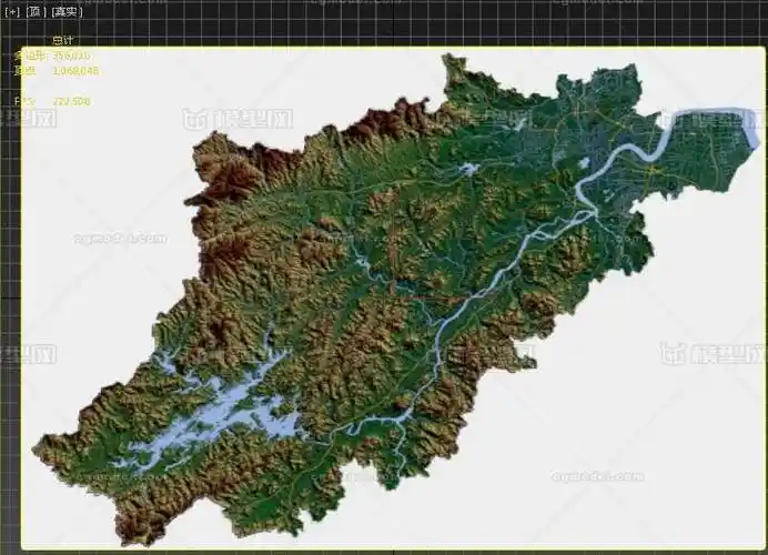 杭州市3d打印三维地形