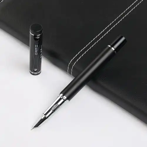 英雄书法水笔墨水成人练字宝珠瘦金弯头签字钢笔