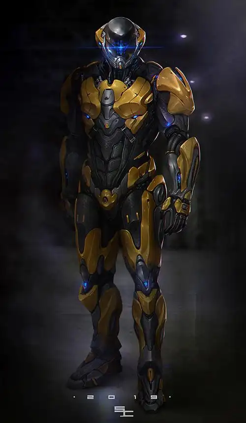 大黄蜂外骨骼装甲|插画|概念设定|蔬菜菌 - 原创作品 - 站酷 (zcool)