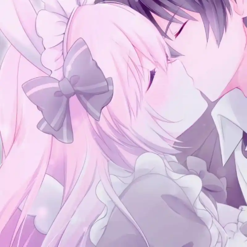 优质亲吻动漫情侣头像