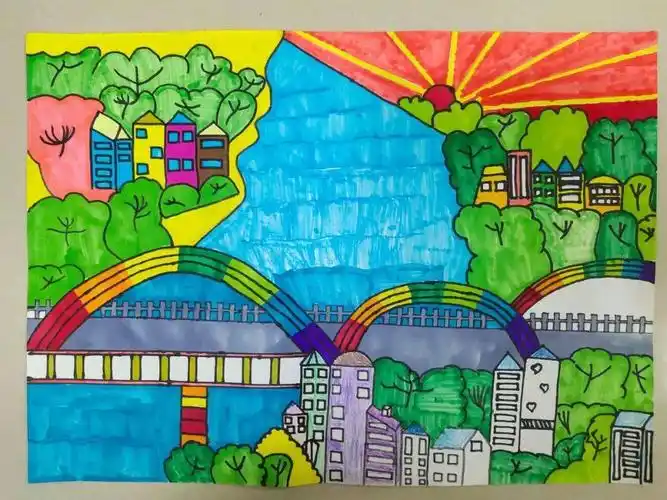 我心目中的新农村人居环境我眼中的家乡变化主题绘画获奖作品展播二