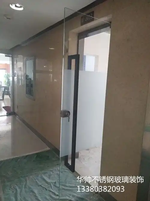 钢化玻璃门办公室玻璃门店铺玻璃门定做定制安装上门深圳南山宝安福田