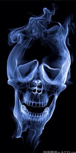 暗黑骷髅头手机壁纸_恶搞创意骷髅