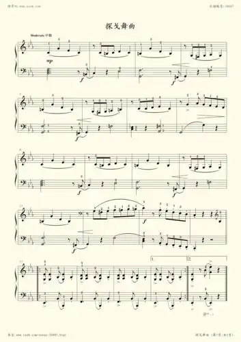 钢琴谱 - 29.探戈舞曲_小汤5-约翰·汤普森简易钢琴教程5