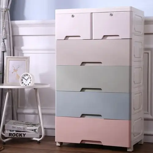 经济型自由组合收纳柜子塑料抽屉式简约现代储蓄储物柜多功能衣柜