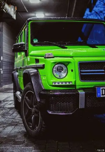 绿色的奔驰大g,太漂亮了
