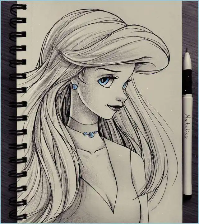 初学者用铅笔画的女孩(30张)