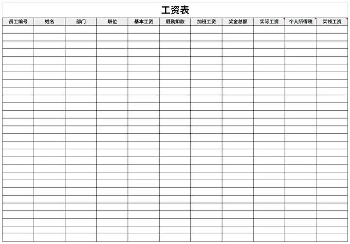 正规工资表免费下载由华军软件园为您提供,源文件为xlsx格式,下载源