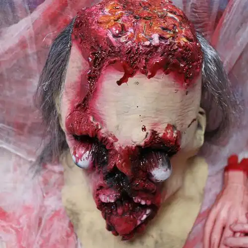 万圣节剧本杀恐怖道具鬼屋密室逃脱npc鬼脸面具吓人面具全脸头套