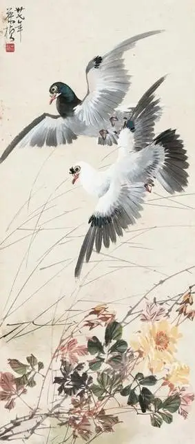 国画名家笔下的和平鸽——放飞和平,欢度国庆