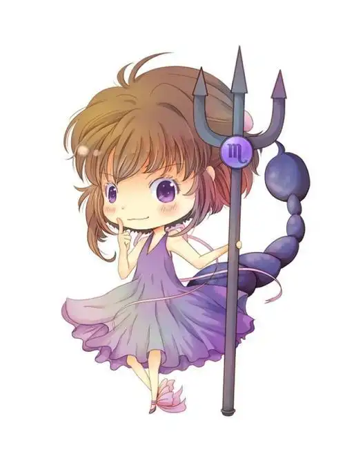 天蝎星座q版萌图简笔画