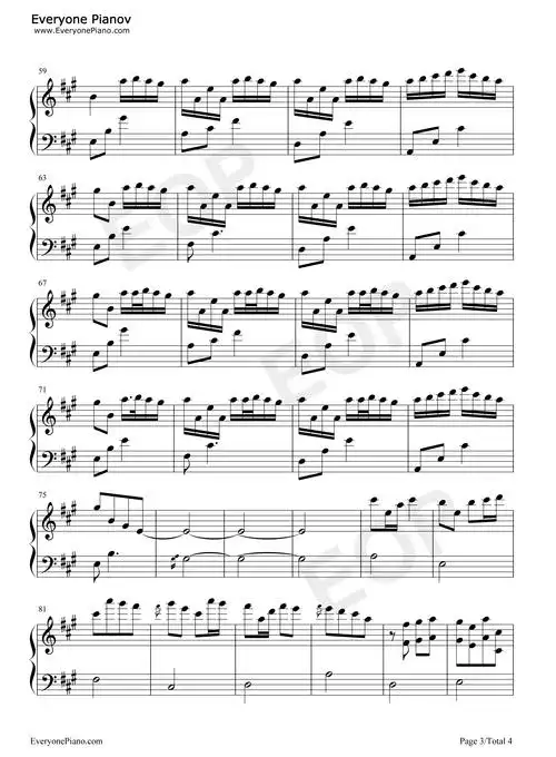 光遇卡农简谱光遇打上花火简谱光遇千与千寻乐谱