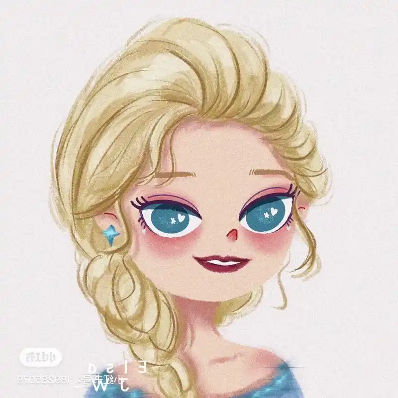 翻糖手绘爱莎爱莎公主一点点变好看#22最22好22吃22的22动