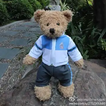 南洋模范中学校服熊,可站立可转头~来一发!网页链接网页链接
