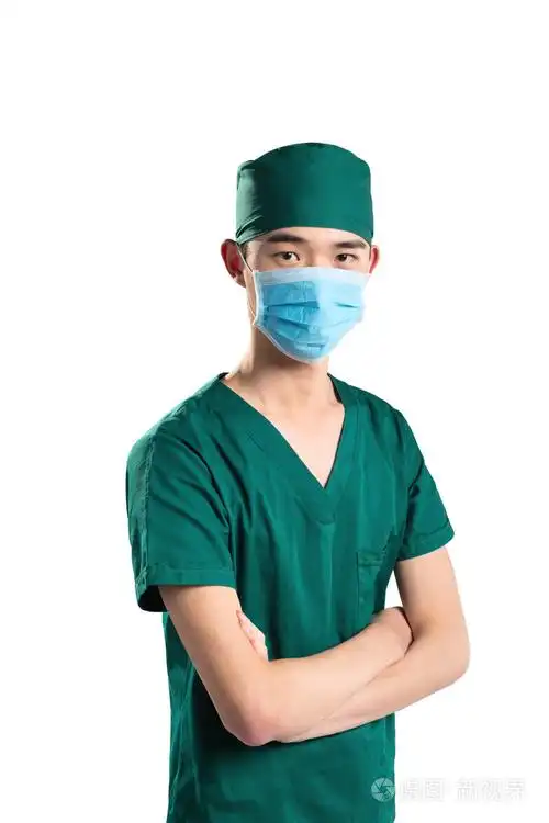 手势和姿势的年轻男医生照片-正版商用图片1mk8m7-摄图新视界