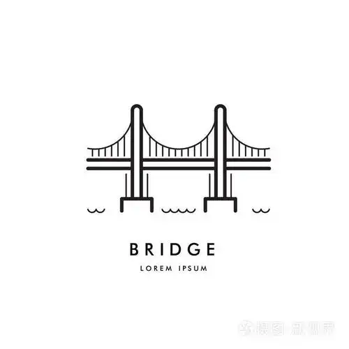 桥梁轮廓标志矢量