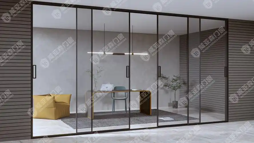 成为主旋律威亚森门窗2021新品简墨Ⅱ代光环系列极窄推拉门可视面积占