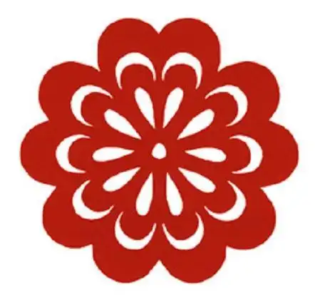 基础剪纸符号水滴形剪纸构型学习教程