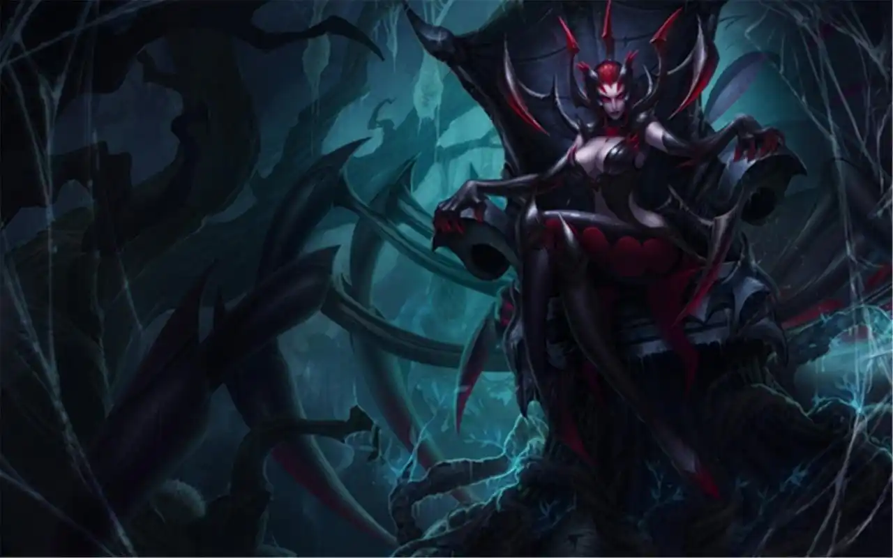 热门网游英雄联盟蜘蛛女皇伊莉丝高清桌面壁纸