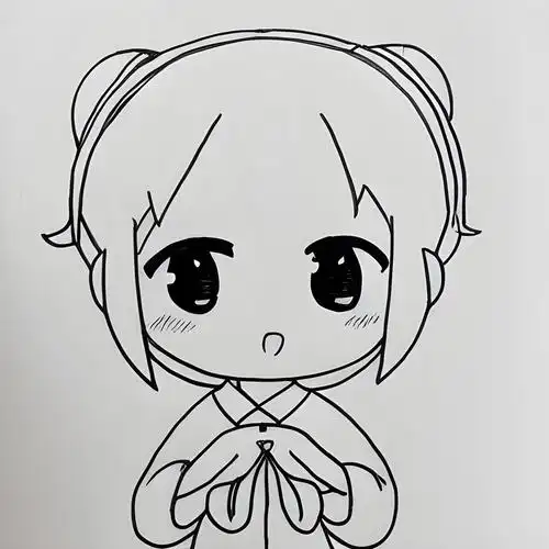 可爱的动漫人物简笔画