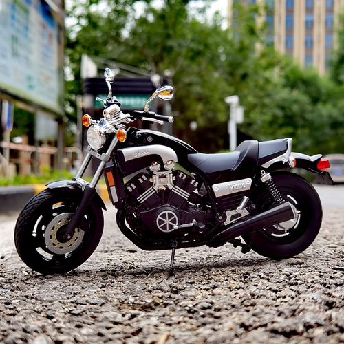 跃纪生(yuejisheng)原厂1:12 青岛社yamaha雅马哈vmax机车大魔鬼 摩托