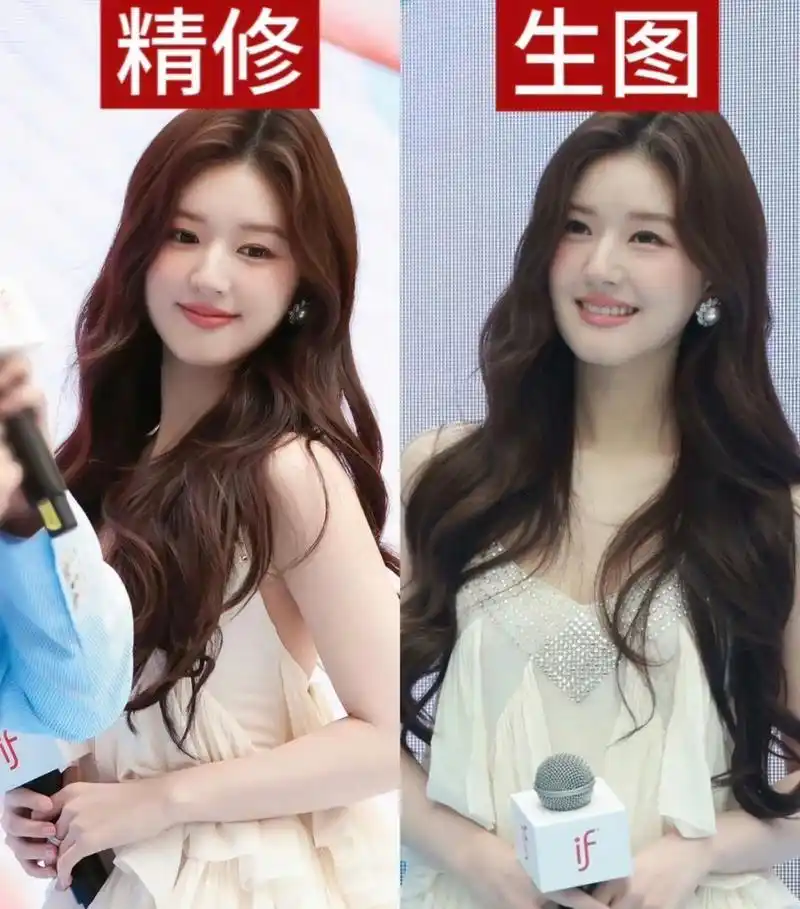 生图和精修图几乎没什么变化,这颜值活该当明星!