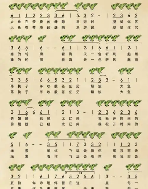 tng陶笛大鱼海棠十二孔鲲笛12孔sc陶笛11孔ag六孔sc独特造型笛子乐器