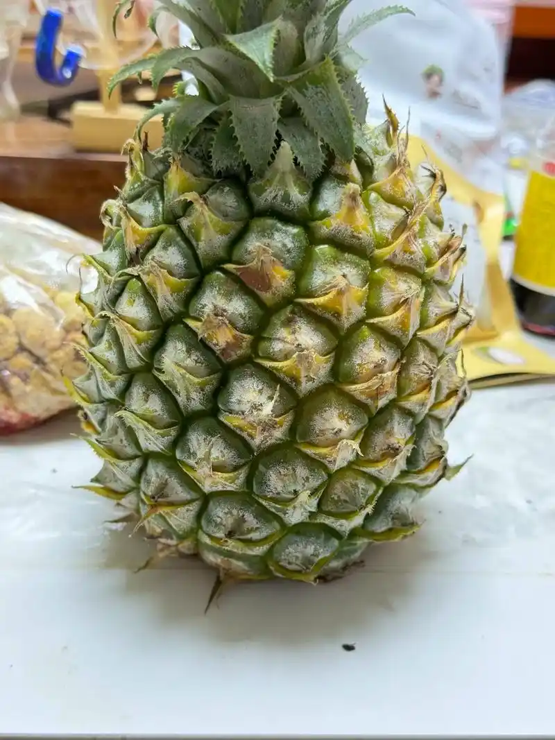 随口一句好久没吃 凌晨一点也能吃到妈妈起来帮削好的菠萝 好 - 抖音