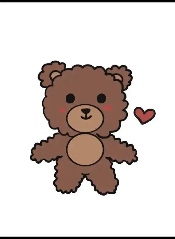 一看就会画的毛绒绒小棕熊 #简笔画 #画画 #卡通 #动物简 - 抖音