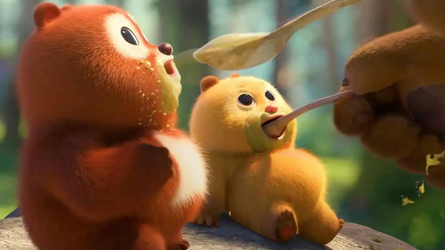 好想rua 熊大熊二小时候怎么这么可爱啊