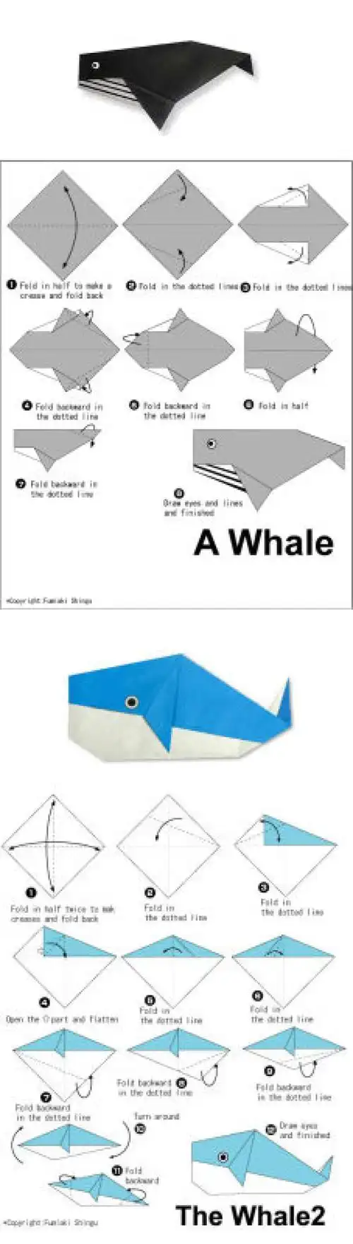 折纸鲸鱼