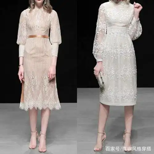 蕾丝连衣长裙应该搭配什么样的鞋子呢?