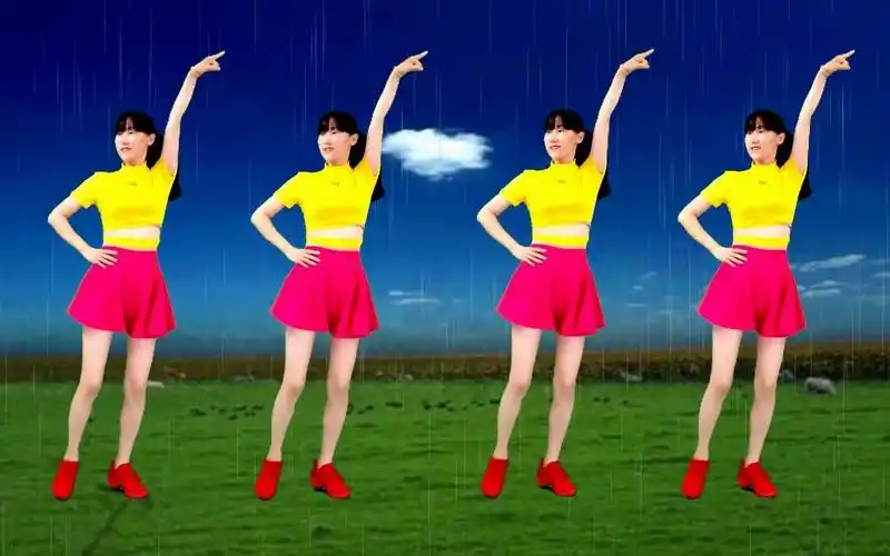 网络情歌广场舞《桥边姑娘》温柔优雅,男声版好听又好看!