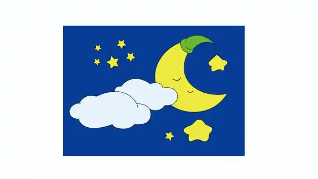 星空简笔画的画法